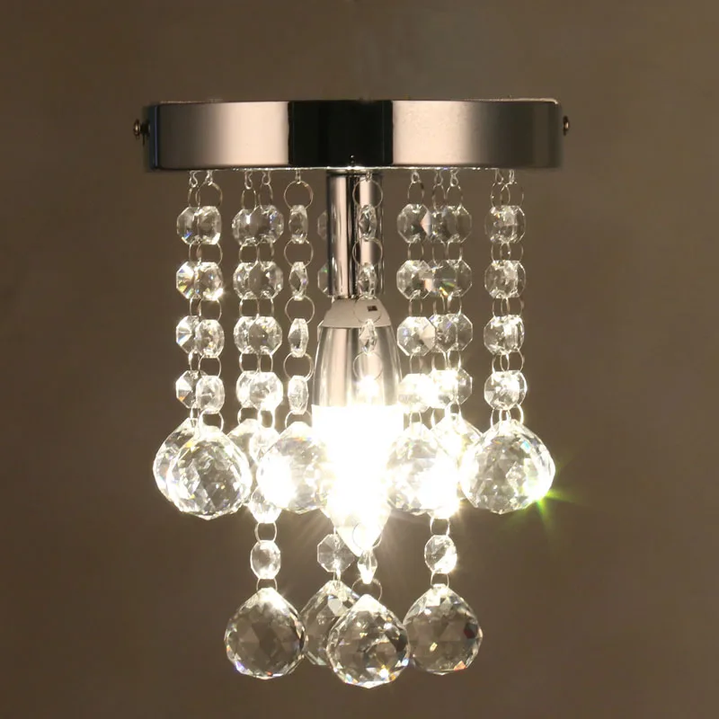 Modern Crystal Chandelier Mini RainDrop Small Lighting for Bedroom Living Room Ceiling Lamp Corridor Hallway Lamp Home Fixture