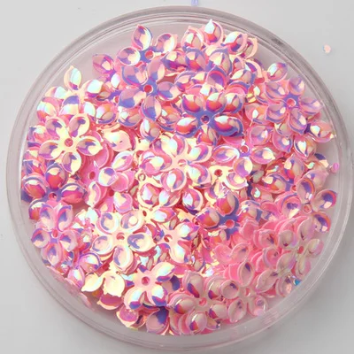 240pcs/Pack 9mm Plum Sequin Five-fingers Cup Flowers Loose Sequins Paillettes Sewing Accessories for Clothing DIY Craft 9 colors