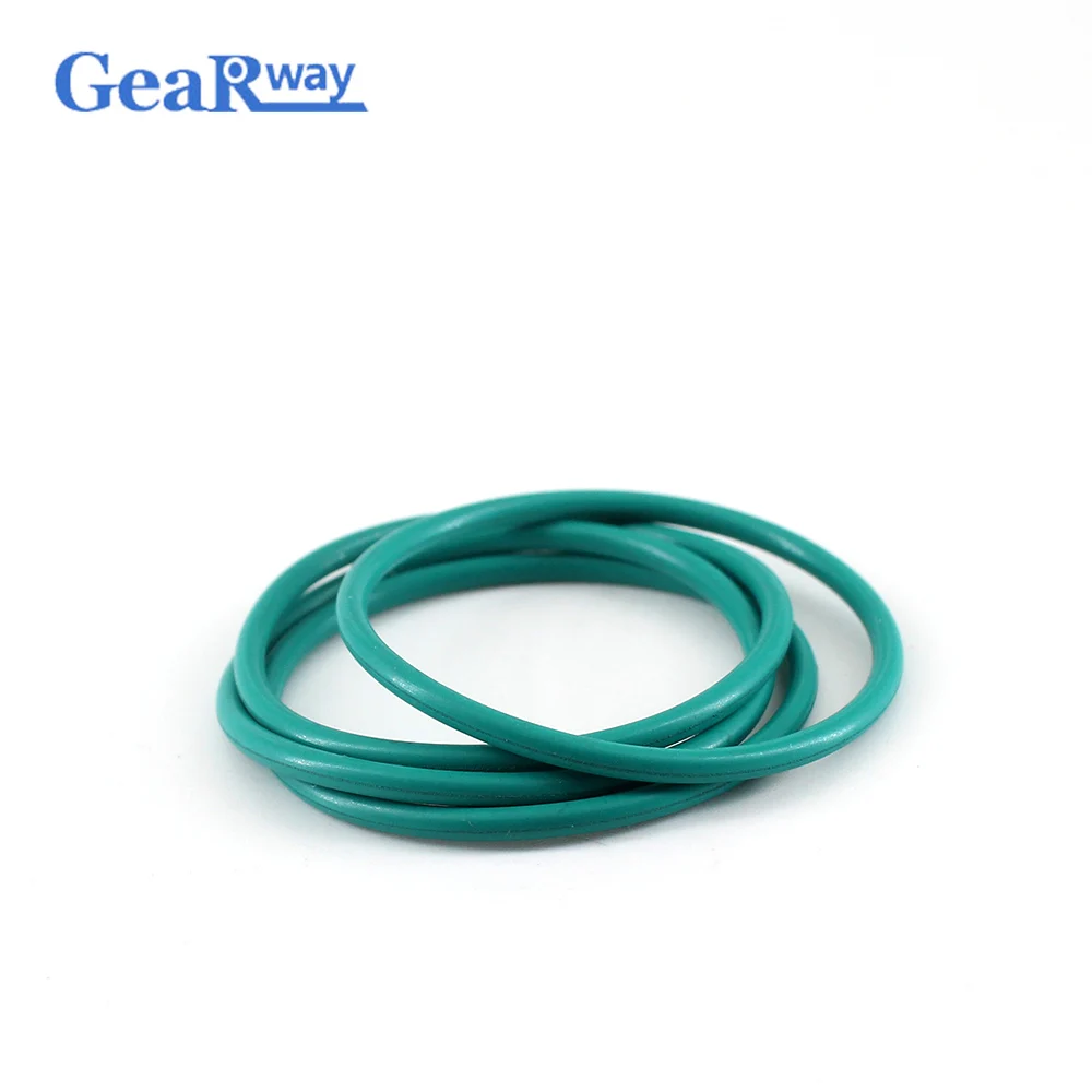 Gearway Fluorine Rubber O Ring Seal 1.8mm thickness Green FKM O Ring Seal Gasket 8/8.5/8.75/9/27.3/28/30mm ID O Ring Sealing