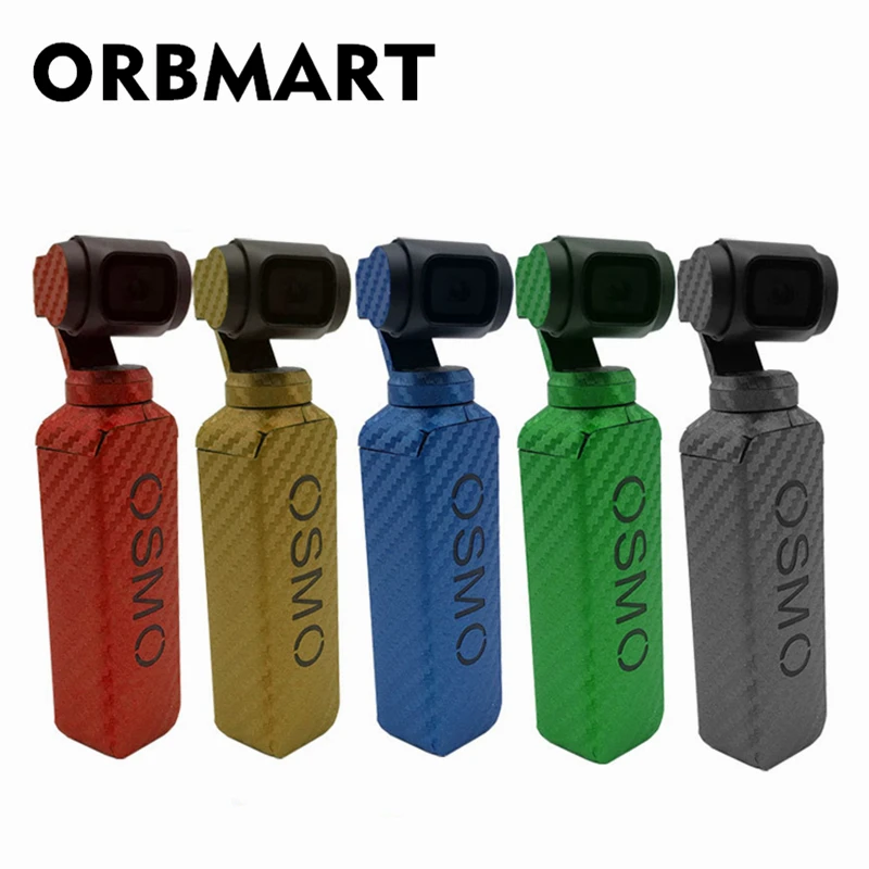 ORBMART Waterproof Carbon Fiber Sticker Self-adhesive Label For DJI Osmo Pocket Stabilized Handheld Gimbal Camera