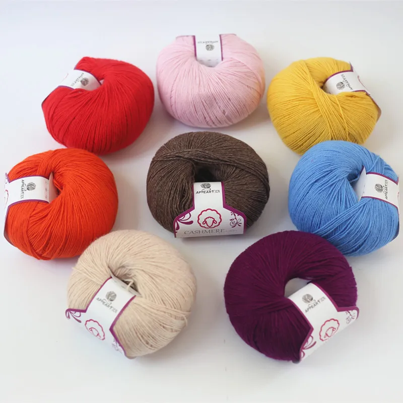 Free Shipping 300g(50g*6pcs) Anti Pilling Cashmere Merino Wool Soft Super Warm For Hand Knitting Baby thin Thread A