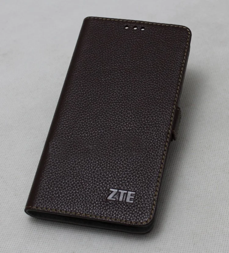 

Top Quality 100% Cow for ZTE Axon 9 pro Genuine Leather Cover Slim Flip Phone Skin Case for ZTE Blade V9 Axon 7 Max