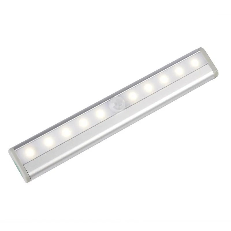 LED Cabinet Light with Motion Sensor 4 AAA Batteries Used Infrared Induction Automatic On Off Night Light