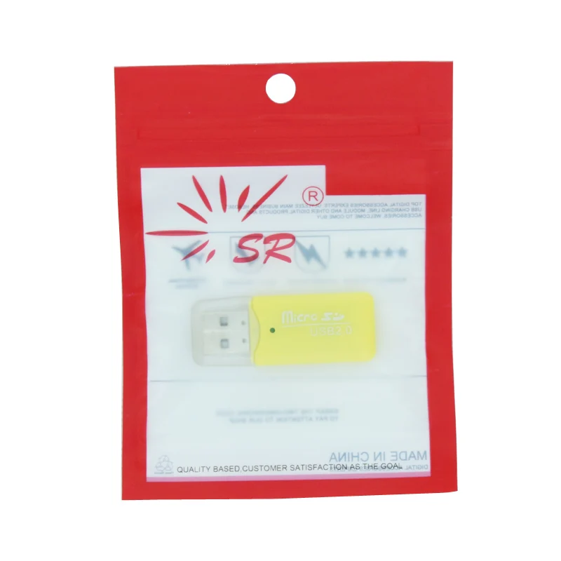SR Mini USB Micro SD/TF Card Reader with 5 Colors High Transmission Speed for Desktop Laptop