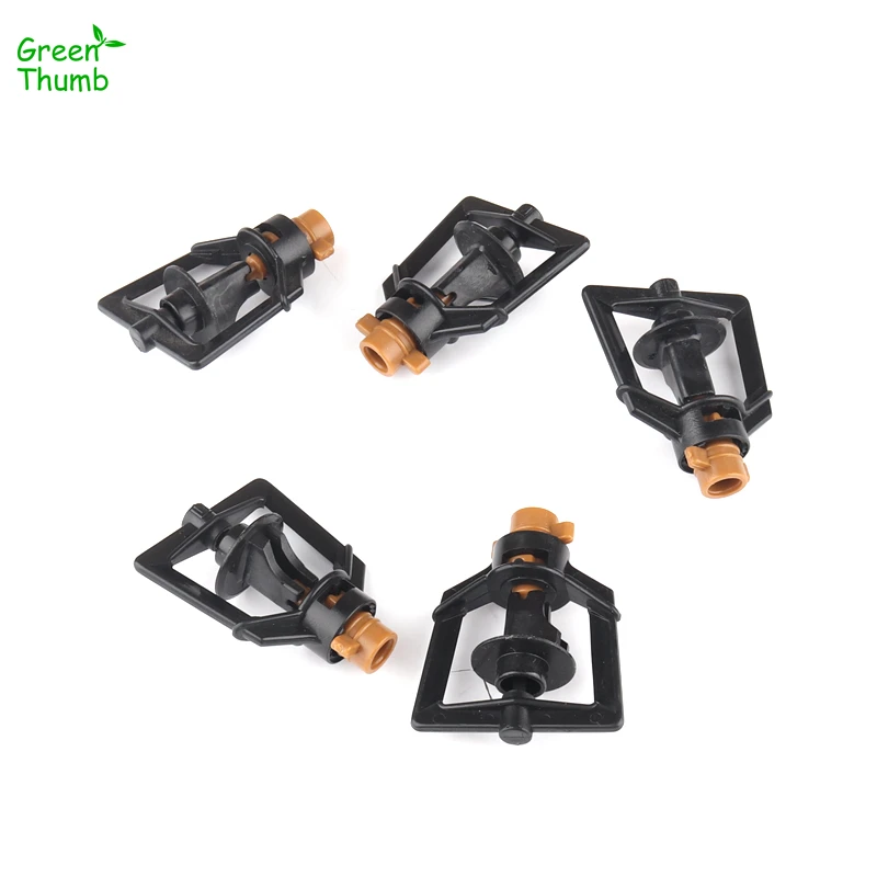 3pcs 6mm Rotary Nozzle Greenhouse Water Saving Micro Sprinkler Agricultural Irrigation Ground Insert Sprayer