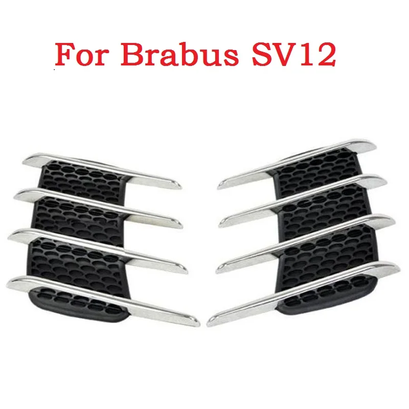 Good Car Shark Gills Exterior Decor Side Air Intake Flow Grille Vent Outlet Decorative Car Styling Modification For Brabus Sv12