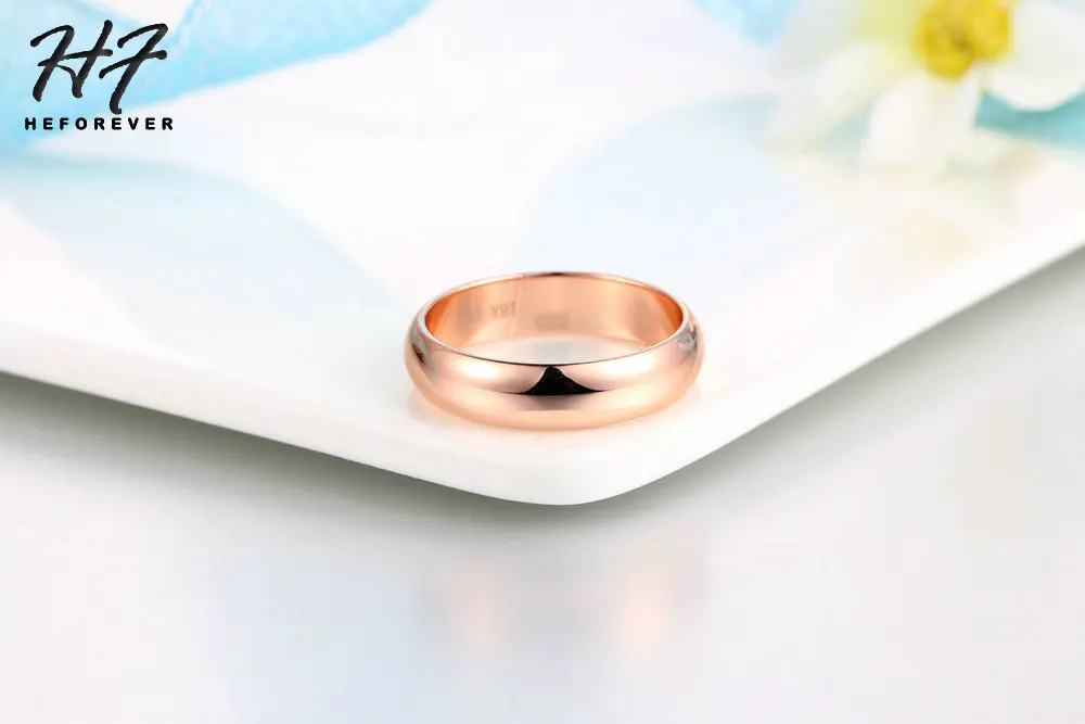 Goldfarbene Hochzeitsringe für Frauen, Versprechungs- und Paarringe, Schmuck für Damen und Herren, einfacher Modeschmuck, Großhandel R049 – Detail 8