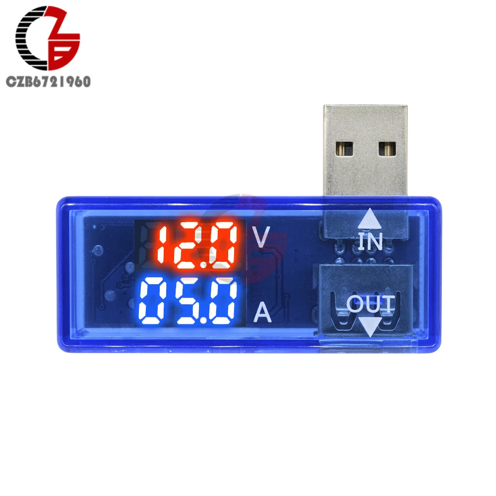 5V USB Tester LED Digital Voltmeter Ammeter Power Charger Doctor Bank Indicator Voltage Current Meter Volt Amp Tester Detector