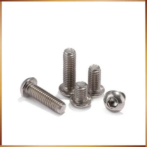 Free shipping 5pcs M4 12mm M4*12mm 304 Stainless Steel DIN7380 Inner HEX Bolt Hexagon Socket Mushroom Round Button Head Screw