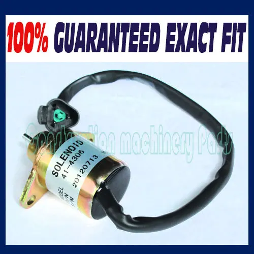 

Fast free shipping,Fuel Stop Solenoid shutoff solenoid Replace SA-4920 / 1500-3024 / 1500-3076 / 41-4306 for Yanmar, Thermo king