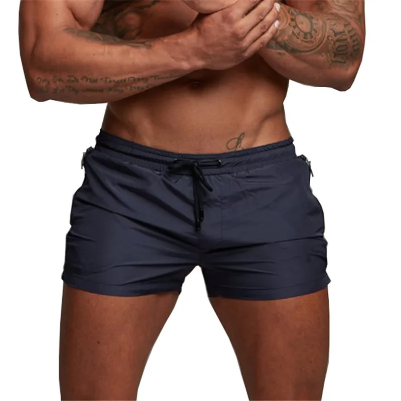 Pantalones cortos informales para hombre, para gimnasio, culturismo, entrenamiento, playa, novedad de 2023