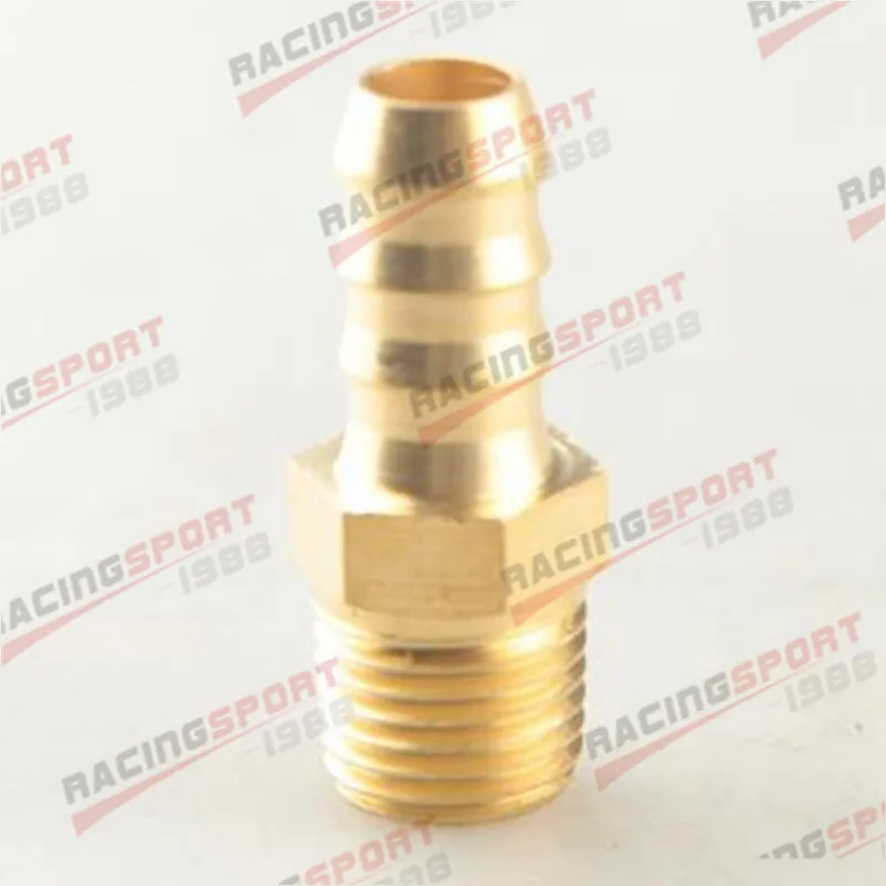 

1PCS 8mm Brass Hose Barbs Barb To 1/4" NPT Pipe Male Thread