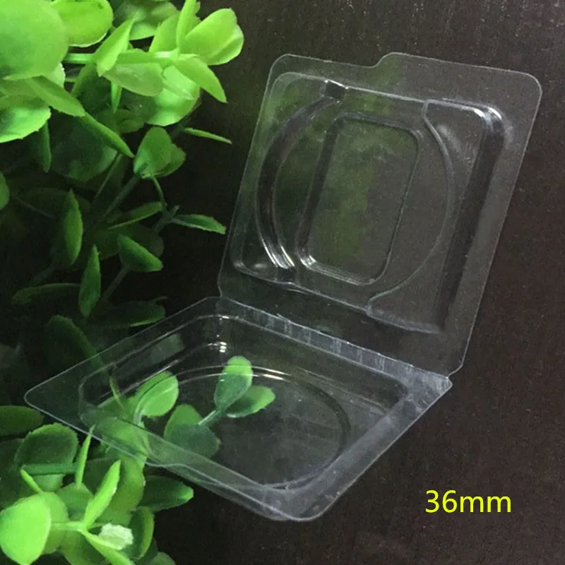 50pcs Empty Eyeshadow Plastic Bottle Clamshell Packaging For Eye shadow Case Plastic Jar Cosmetic Containers Makeup Storage Box