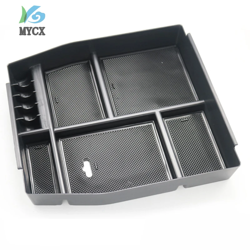 For Ford F150 F-150 Case Organizer Armrest Storage Box 2015 2016 2017 2018 Automobile Part Accessories black