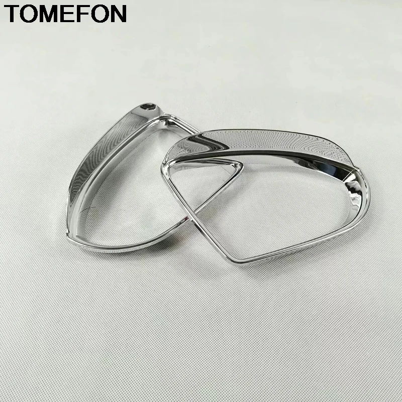 TOMEFON For Volkswagen Golf 7 MK7 2014-2018 Door Rearview Mirror Rain Snow Shield Sun Visor Shade Cover Trim Accessories ABS