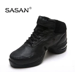 Zapatillas de salón zapato de baile latino mujer SASAN 8837 importación zapatos modernos de cuero genuino Slip-up transpirable odorización adulto