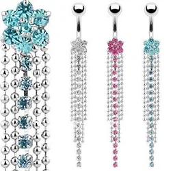 Wholesale  Dangle  Navel Ring Body Piercing Jewelry Belly Ring nickel-free5pcs/lot