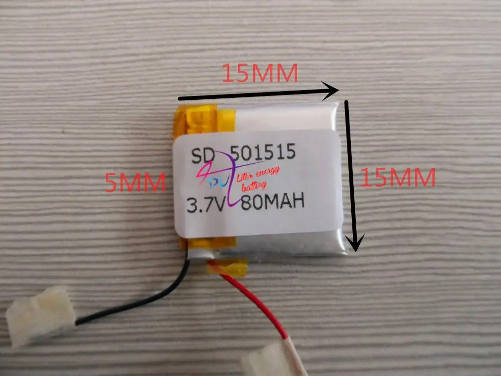 best battery brand 3.7V polymer lithium battery 501515 Bluetooth headset small toy wireless headset 80mAH