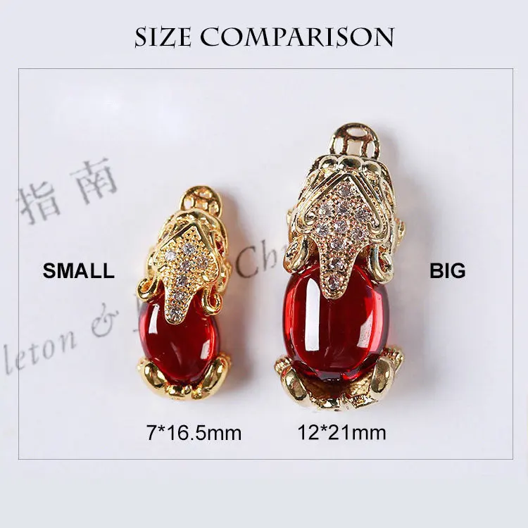 5pcs/lot Brave troops 3D Red metal Zircon Nail art Decoration luxury crystal New Year series nail Accessories Manicure Charms