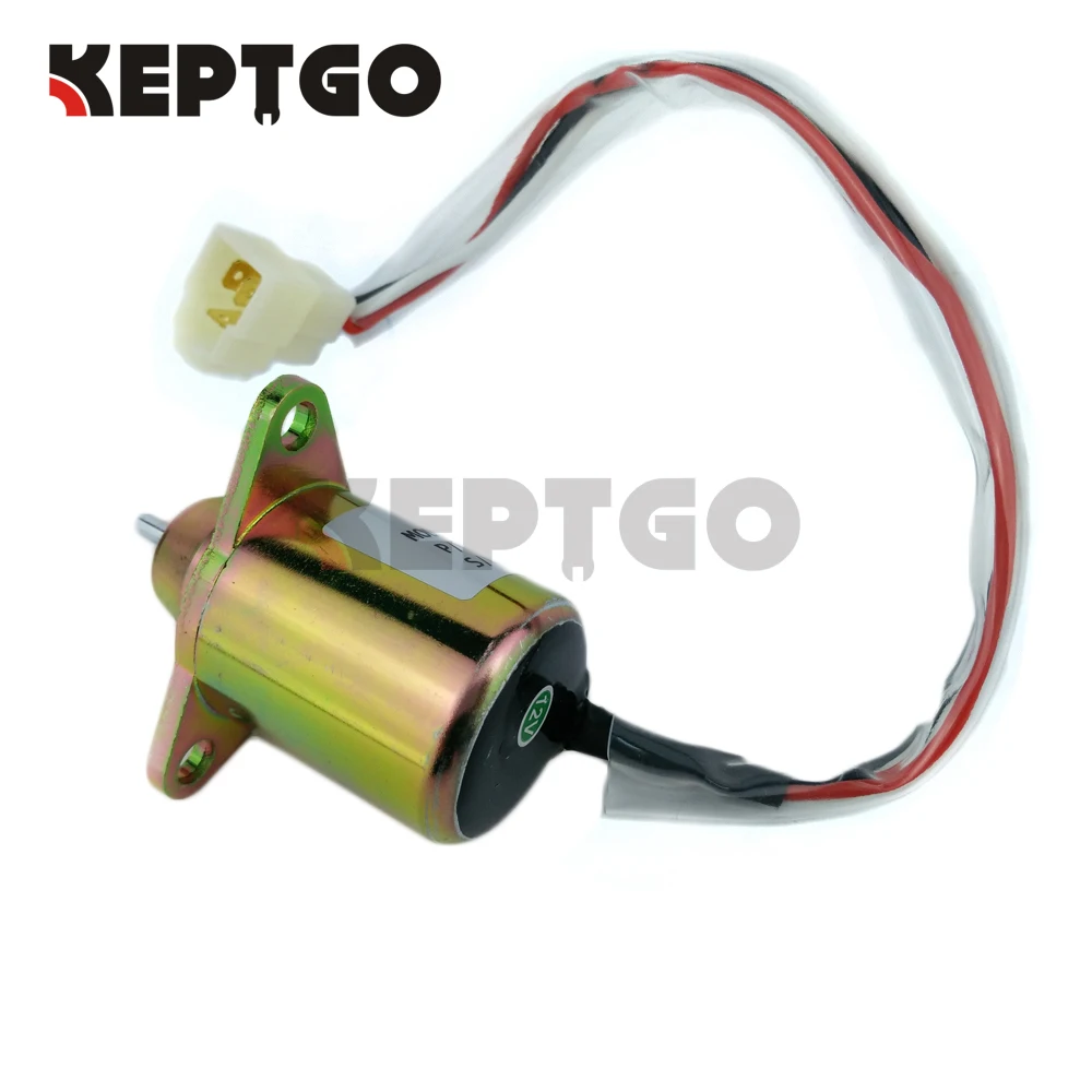 119653-77950, 119285-77950, 1503ES-12S5SUC5S, SA-4562T,  SA-5213, 12v Fuel Shutoff Solenoid Valve For Yanmar Kubota John Deere