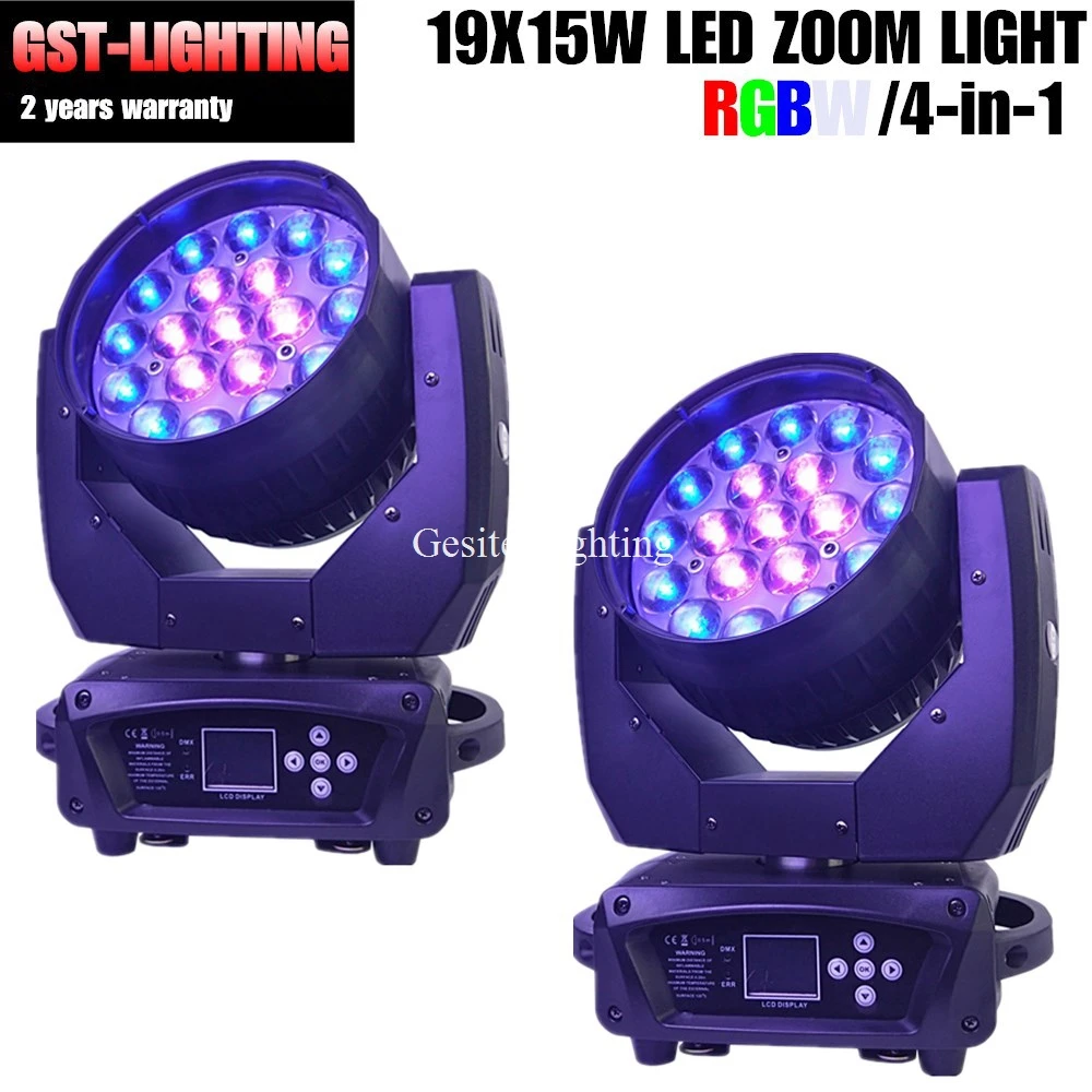 2 Unit 19x12W Led Moving Head Light 3 Phrase Motor 16 DMX