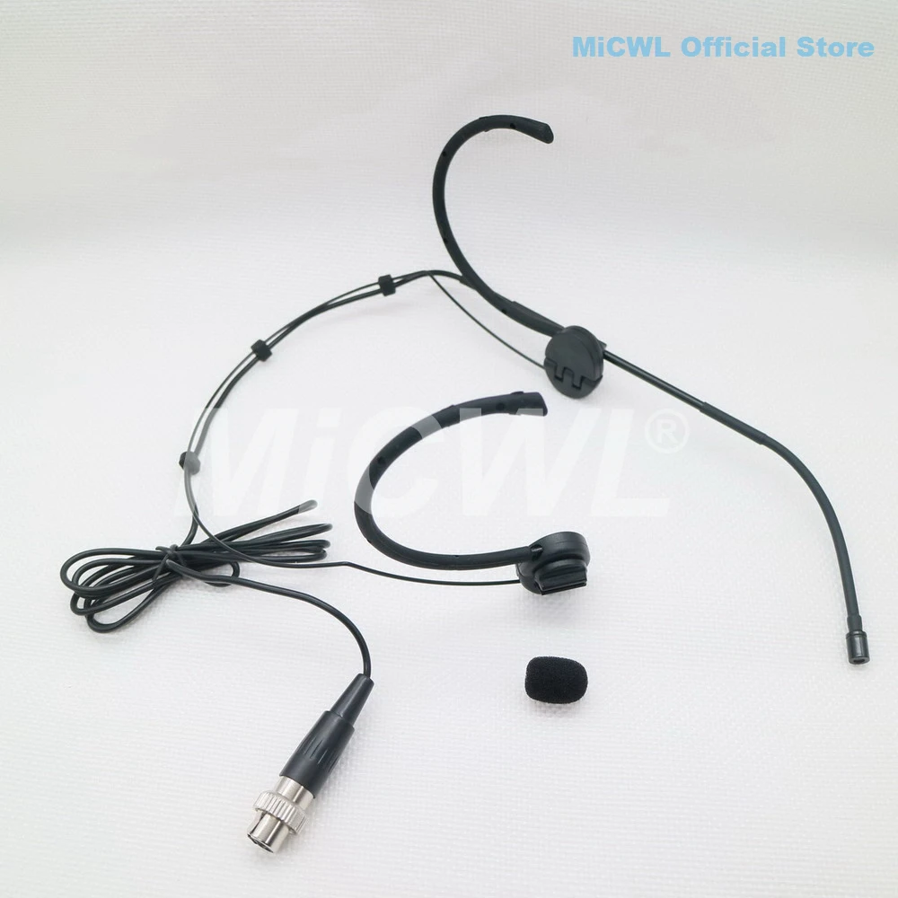 Headworn Microphone For MiPro ACT 68T 70T 72T 80T Foldable Earset Headset Mic Wireless BeltPack Transmitter MiCWL E6i