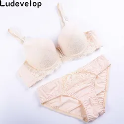 Ludevelop Brand Underwear Women Bra Set Female Sexy Seamless Bra And Panty Set Plus Size Fashion Push Up Bra Lingerie set