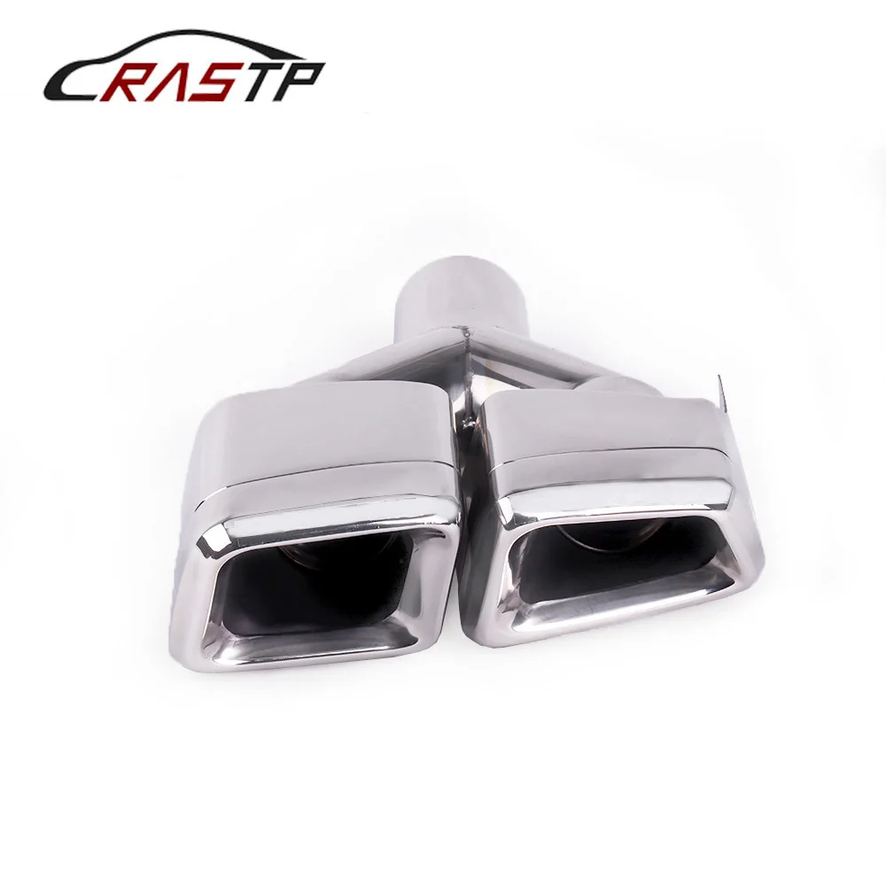 RASTP -Exhaust Tips Muffler Pipe Tail For 10-13 Mercedes-Benz GL63 ML W166 AMG X164 RS-CR2012