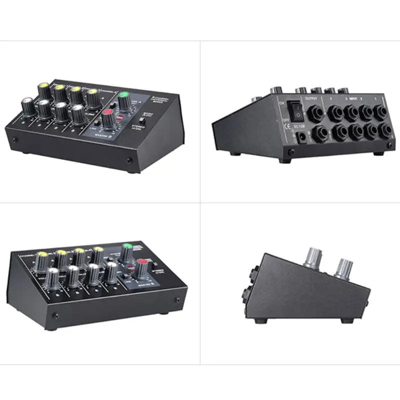 8 Channel Sound Universal Digital Mixer Adjusting Microphone Mixing Console Mono/Stereo Mono/Stereo EU/US Plug