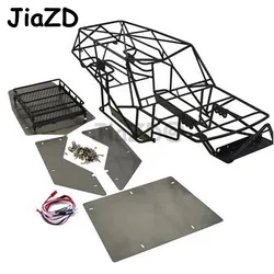 Aluminiowa metalowa klatka podwozia z metalowymi arkuszami bagażnika dachowego do 1/10 Axial Wraith RC Car Rock DIY Crawler Racer Parts