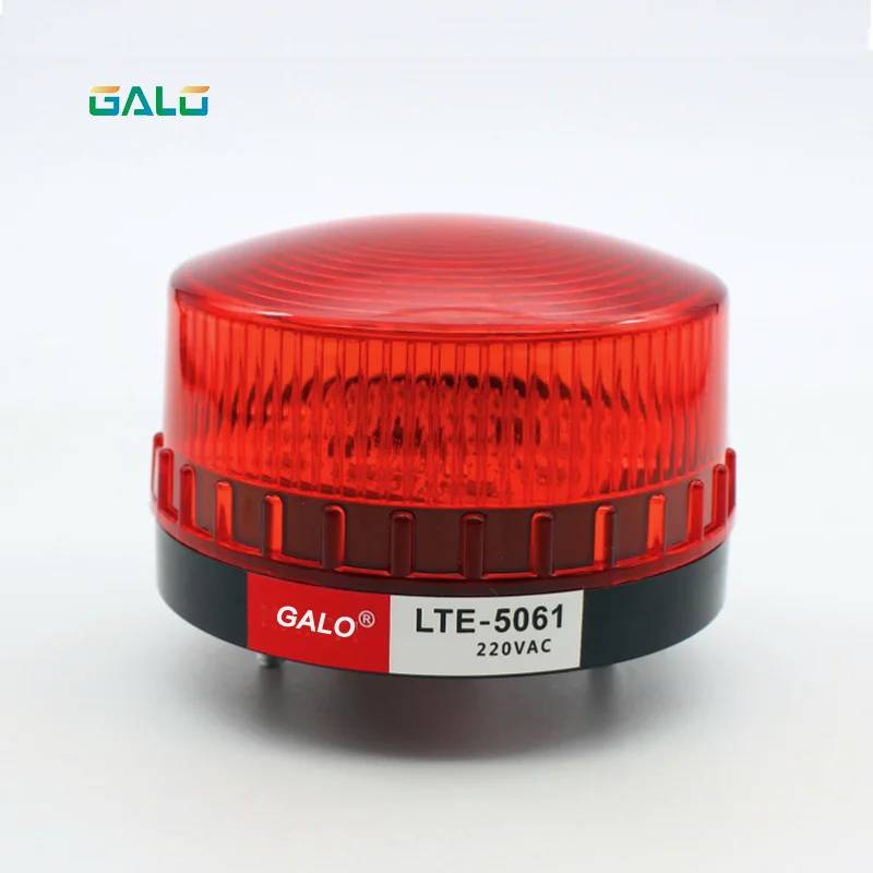 High Quality Waterproof 12V~220V Safely Security Alarm Strobe Signal Safety Warning Green Red Orange mini Flashing LED Light