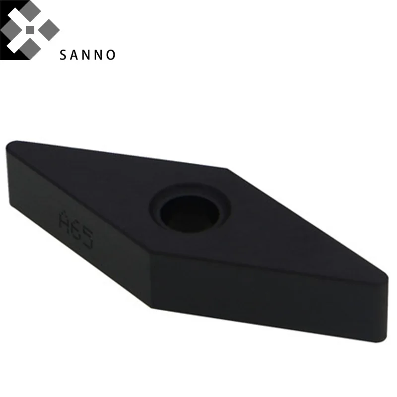 Kim loại gốm blade cnc carbide bên ngoài biến chèn VNGA160404/08 A65 cho thép cứng