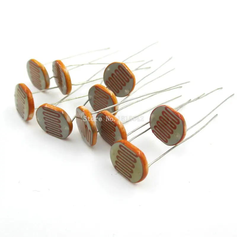 5PCS 12528 Light Sensitive Resistor 12mm Photoresistor Resistor GL12528 LDR Dependent Resistance