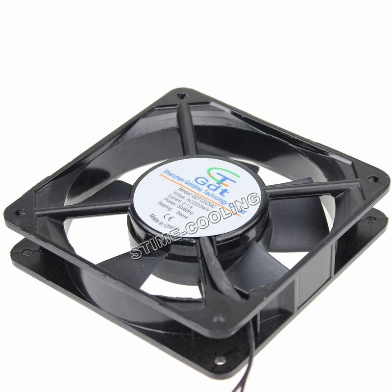 3pcs/set 220-240V 2wires ball bearing 120x120x25mm 12025 120mm AC Cooling Motor fan