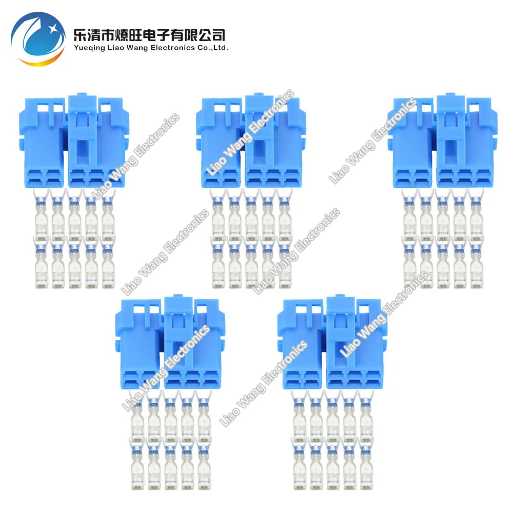 5 Sets 10 pin plastic parts car connector car audio plug with terminal DJ7103Y-2.8-21 10P