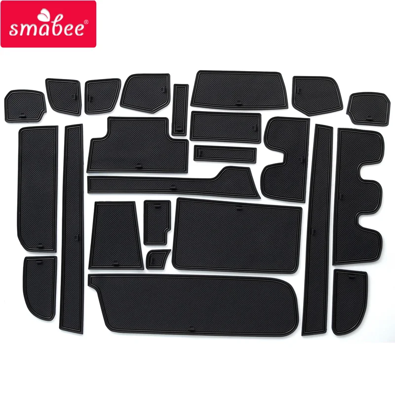 smabee Gate Slot Cup Pad for HONDA STEP WGN Accessories Non-Slip Mats Interior Rubber Door Mat Coaster Car Styling Cup Holder