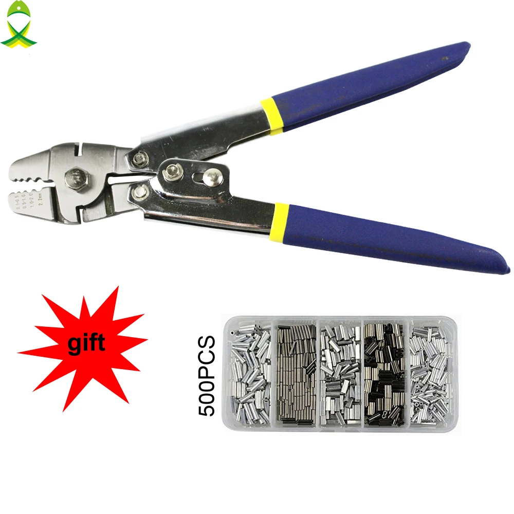 

Multifunctional stainless steel Anti-corrosion fishing crimper pliers crimping plier for fishing sleeves tube tools