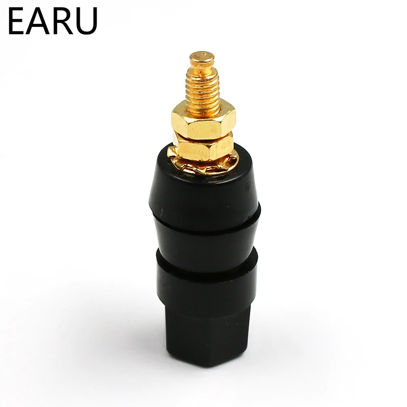 1 Paar (Zwart + Rood) terminals Rood Zwart Connector Versterker Terminal Binding Post Banana Speaker Plug Jack Adapter Socket