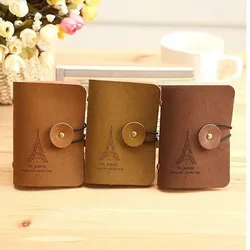 2018 New Men's Women Vintage Suede leather Credit Card Holder/Case Card Holder Wallet Business Card Package