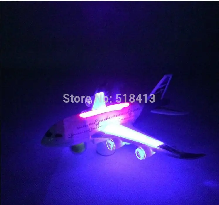 Electric Light Music Airbus Educational Toys Children Toy Plastic Electronic Flashing Model Battery Operated 2021