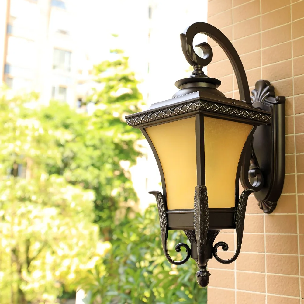 European-Style Retro Outdoor Wall Lamp Waterpro of American-Style LED Balcony Light Staircase Corridor Outdoor Garden Wall Lamp