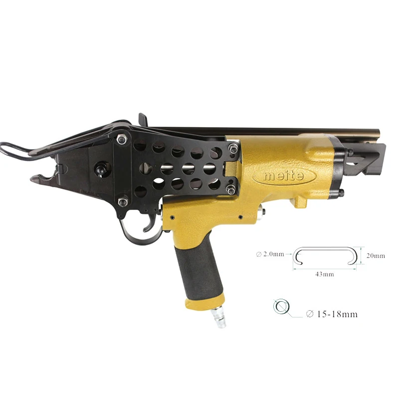 Free shipping High Quality SC760 Pneumatic C Shape Ring Plier Tool Air C-type Nailer Machine Cage Nail Gun Stapler