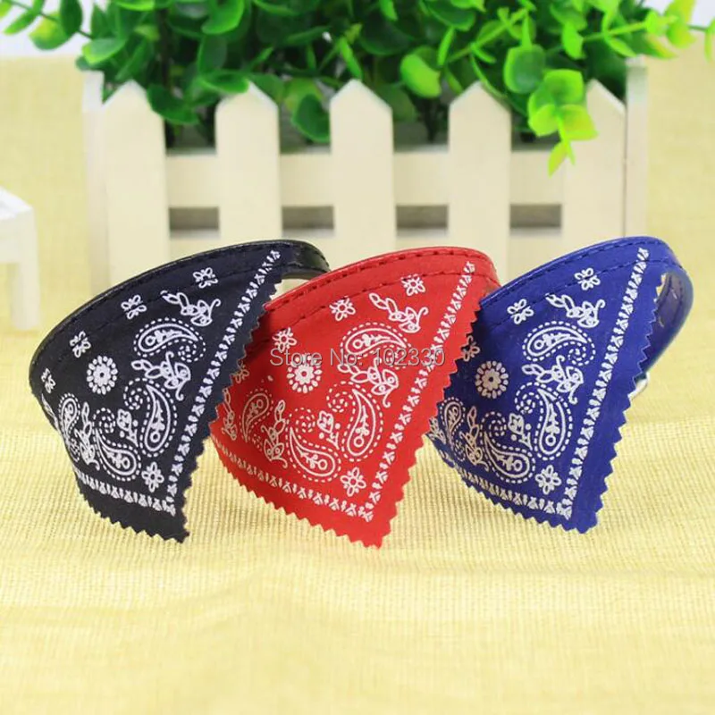 100pcs/lot S/M/L/XL Size Cute Dog Cat Pet Adjustable Scarf Pet Collar Neckerchief Puppy Dogs Clothes Accessories