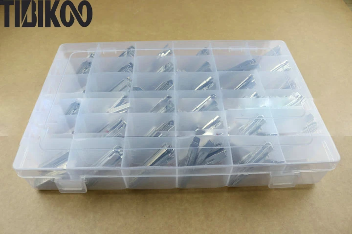 175PCS Scale Key Blade for Honda for Hyundai for Toyota e.t.c. Car Key Blanks with scale mark (35Types *5PCS/Type)