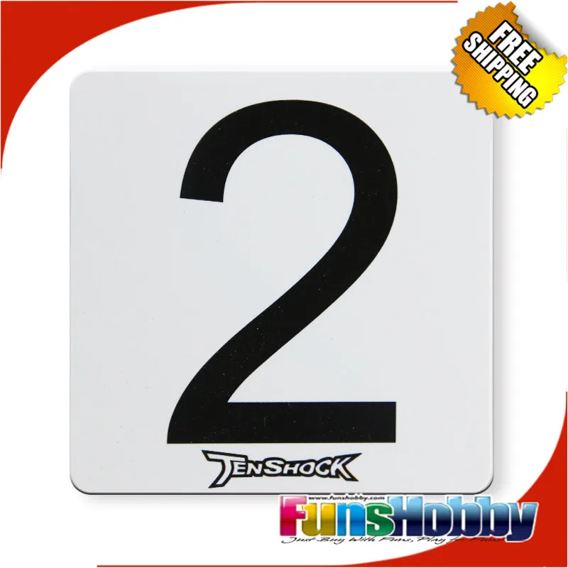 Tenshock Number(1 to 8)Plate For RC Boat Race TS-HMP-01