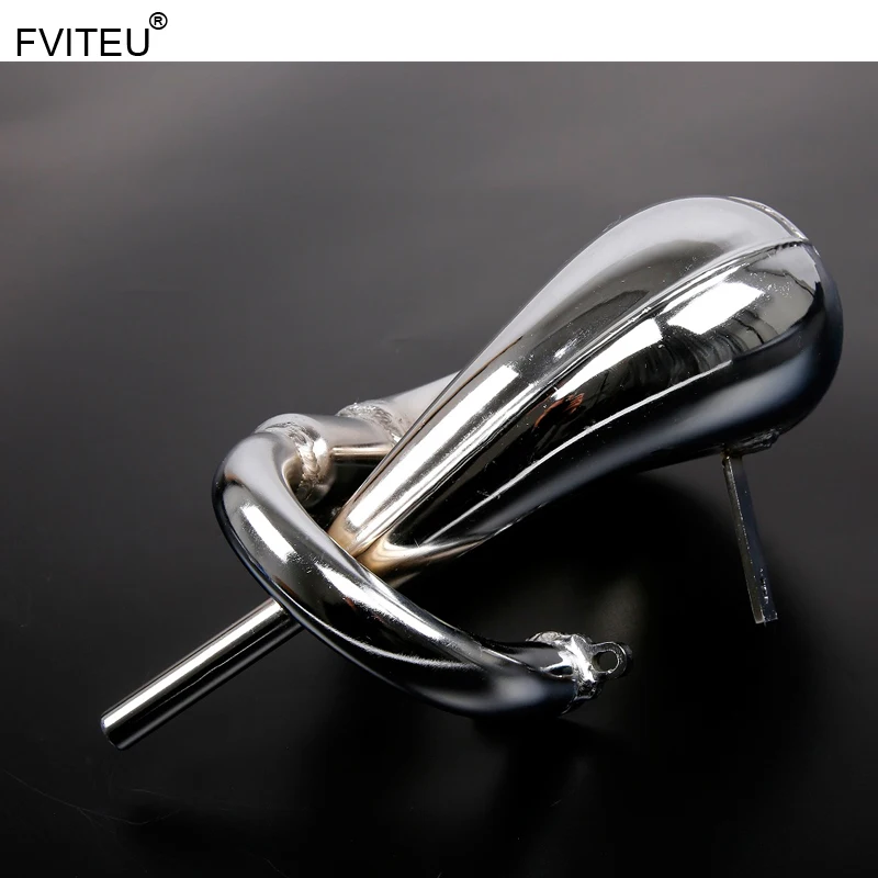 FVITEU Chrome Vortex tuned pipe exhaust pipe for Rovan 1/5 scale gas LT truck LOSI 5IVE-T