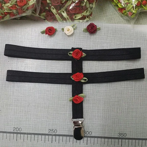 Free delivery of 2 PC / a variety of color flowers handmade jewelry Garters bride wedding supplies