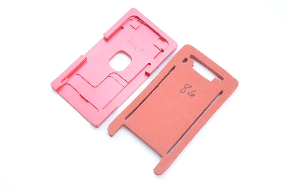 Precision aluminium mould with mat For iphone X 8 8P 7 6s 6 plus Laminator mold for the front glass with frame Location oca user