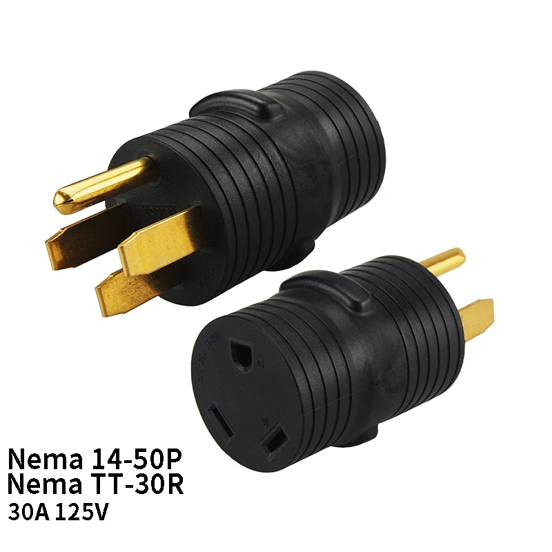 US Nema 14-50P To Nema TT-30R Anti-drop Industrial Groungding Locking Adapter Connector  Converter Plug Socket Power Cable Cord