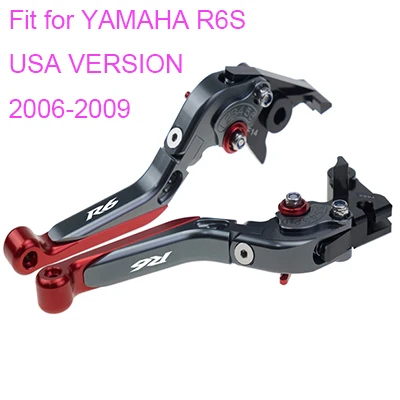 KODASKIN Left and Right  Folding Extendable Brake Clutch Levers for YAMAHA R6S USA VERSION 2006-2009